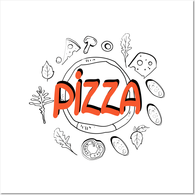 PizzaTime Wall Art by kdegtiareva